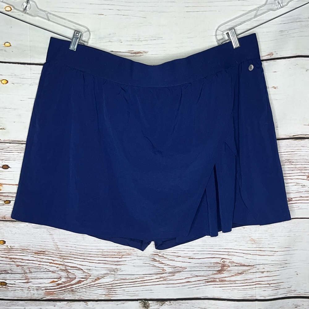 LIVI Active Size 26/28 Navy Blue Faux Wrap Skort - Skirt w/ Shorts